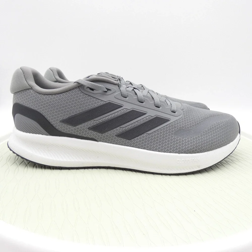 Adidas Falcon Run 2.0 Mens Grey Black Running Shoes Sneakers GV9553